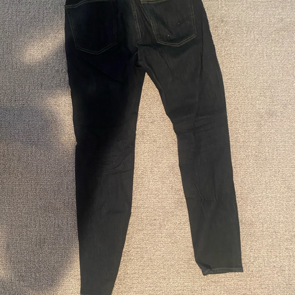 A&F Signature Stretch Denim Athletic Skinny Jeans Dark Rinse 30x32